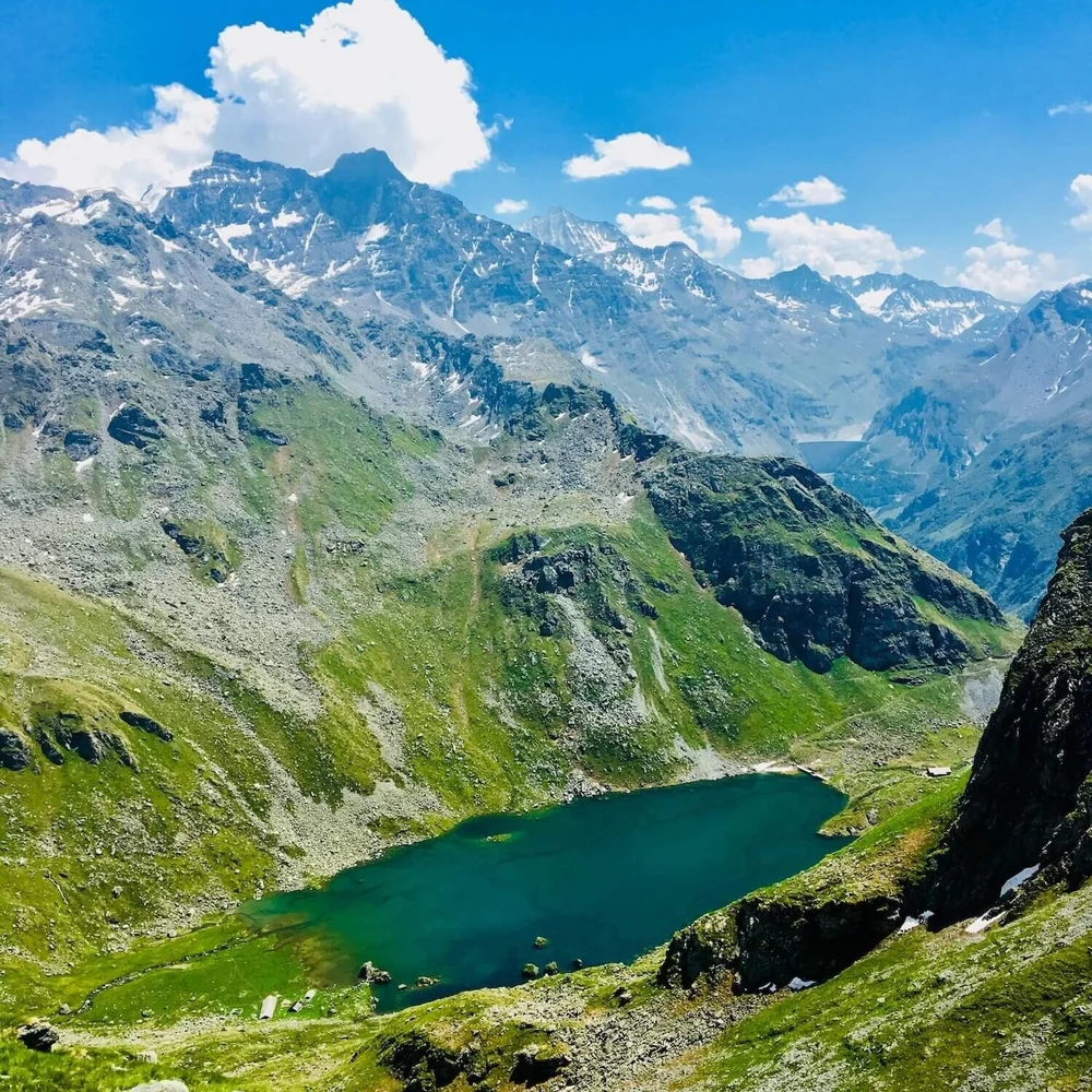 Lac de Louvie on an alternative Tour des Combins route