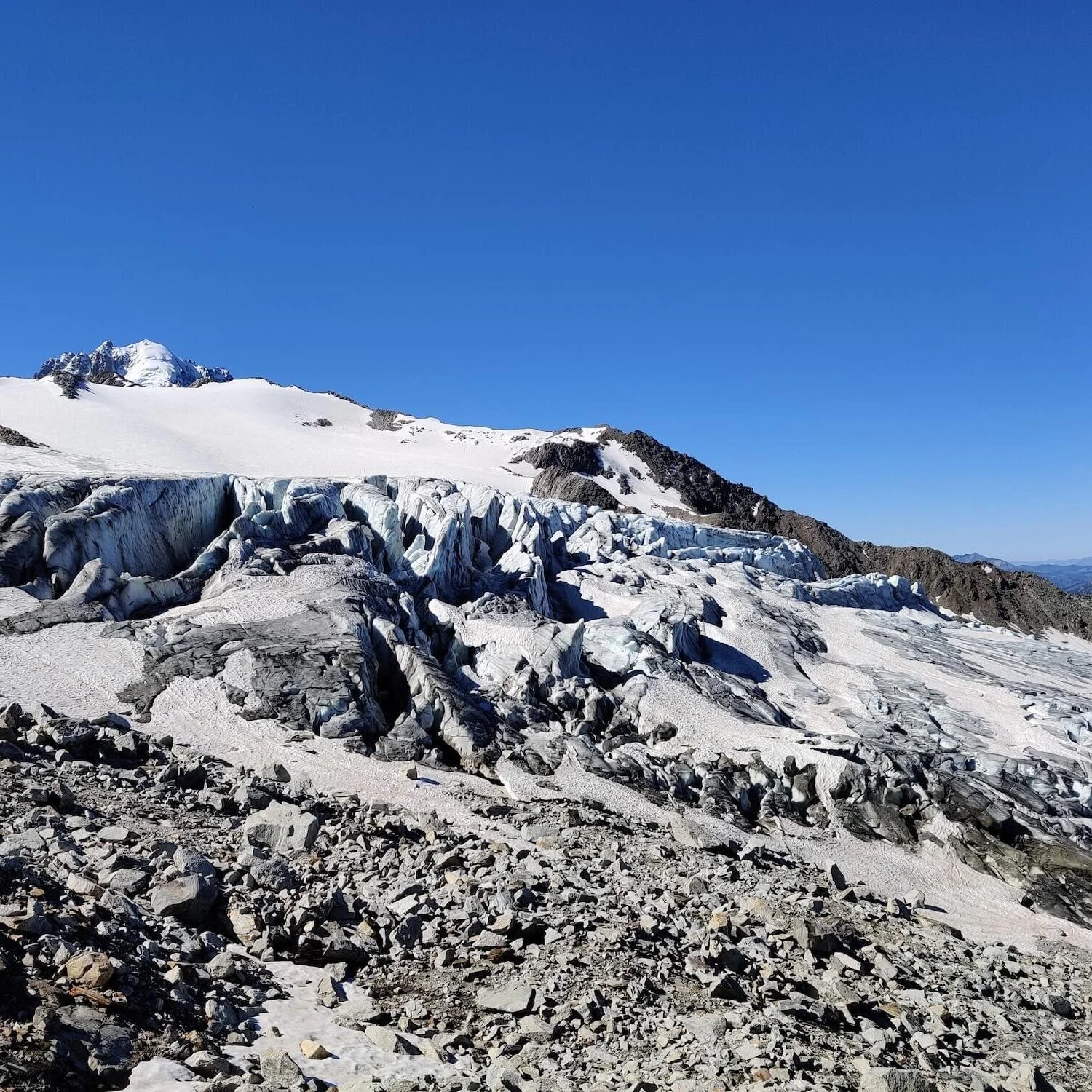 Glacier du Tour seen from an alternative Tour du Mont Blanc route