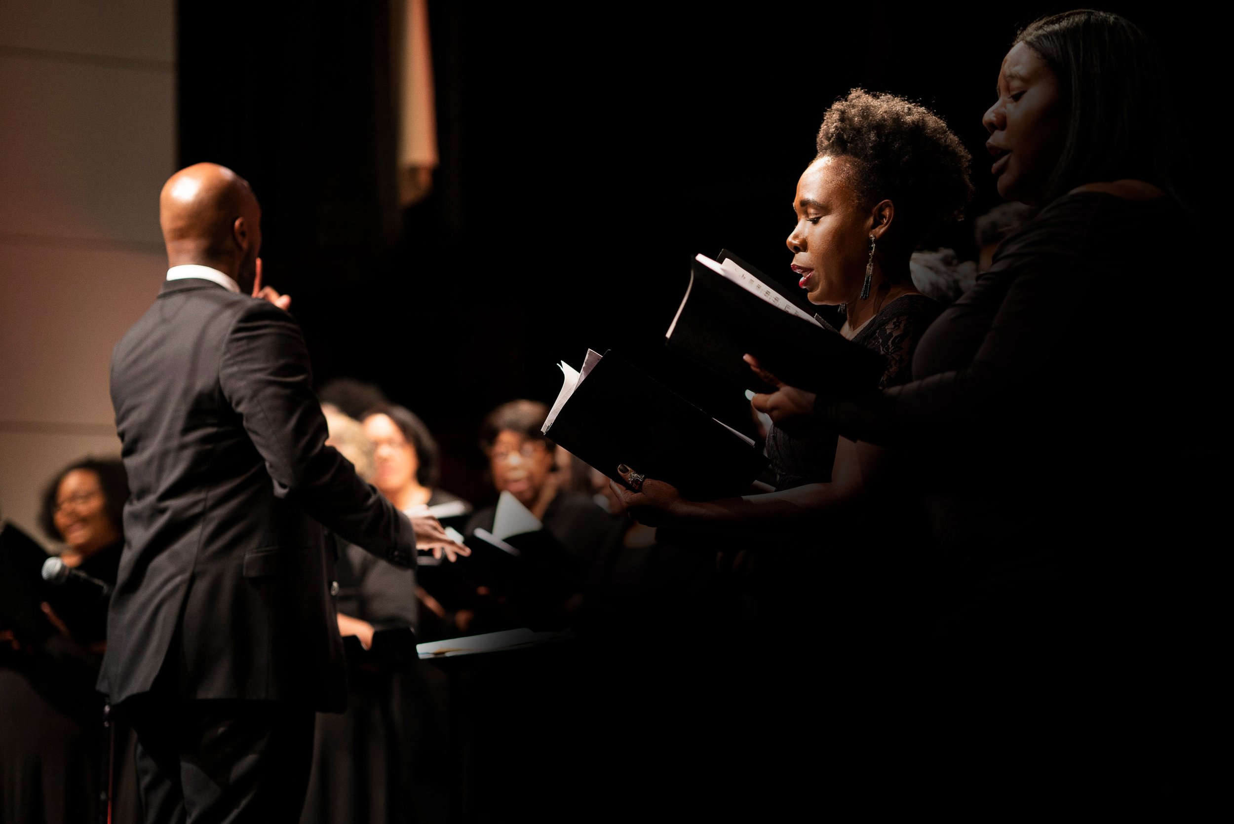 CSOT Concert Chorale and Courtney Carey in performance.