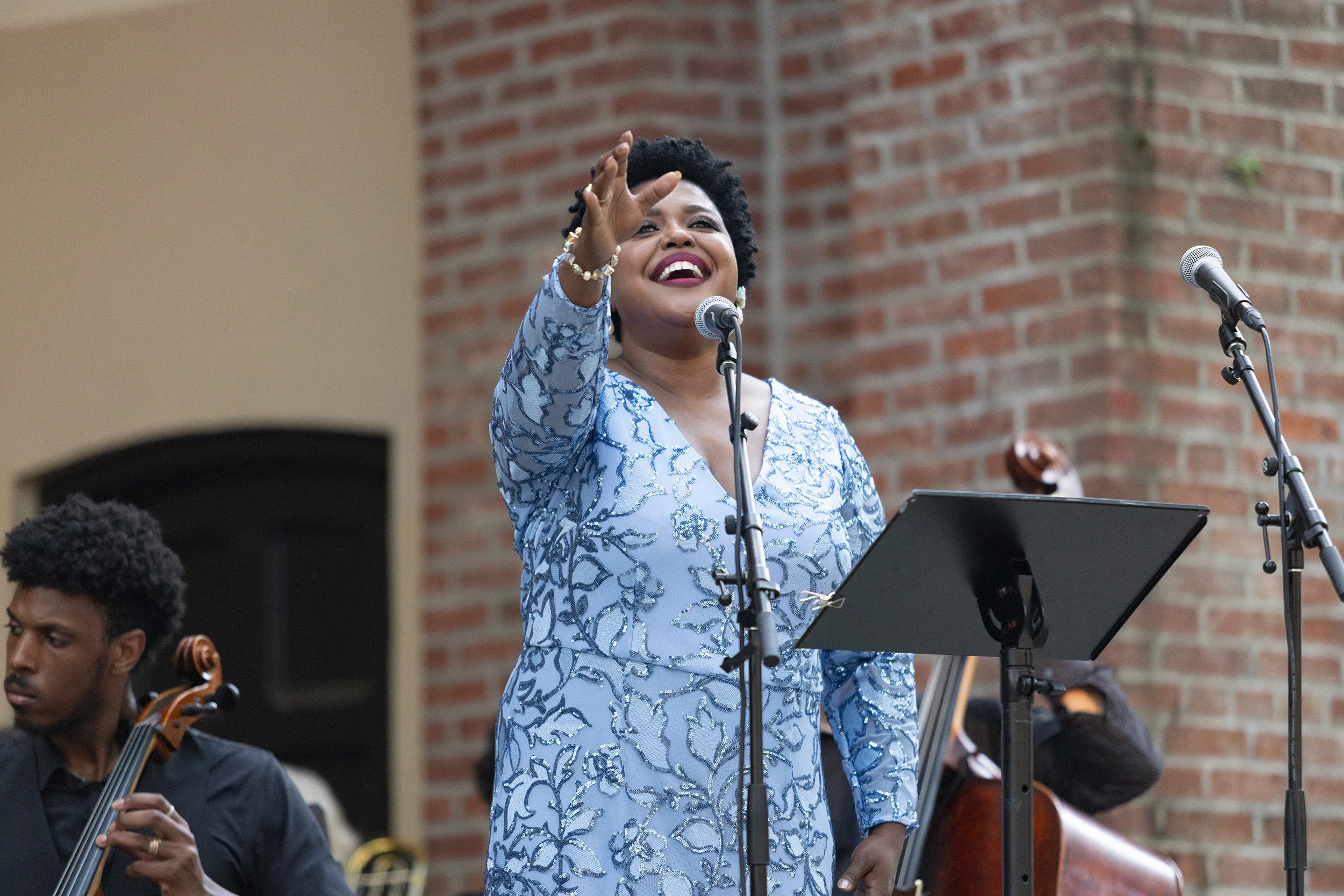 Audrey DuBois Harris performing at Opera in the Park.