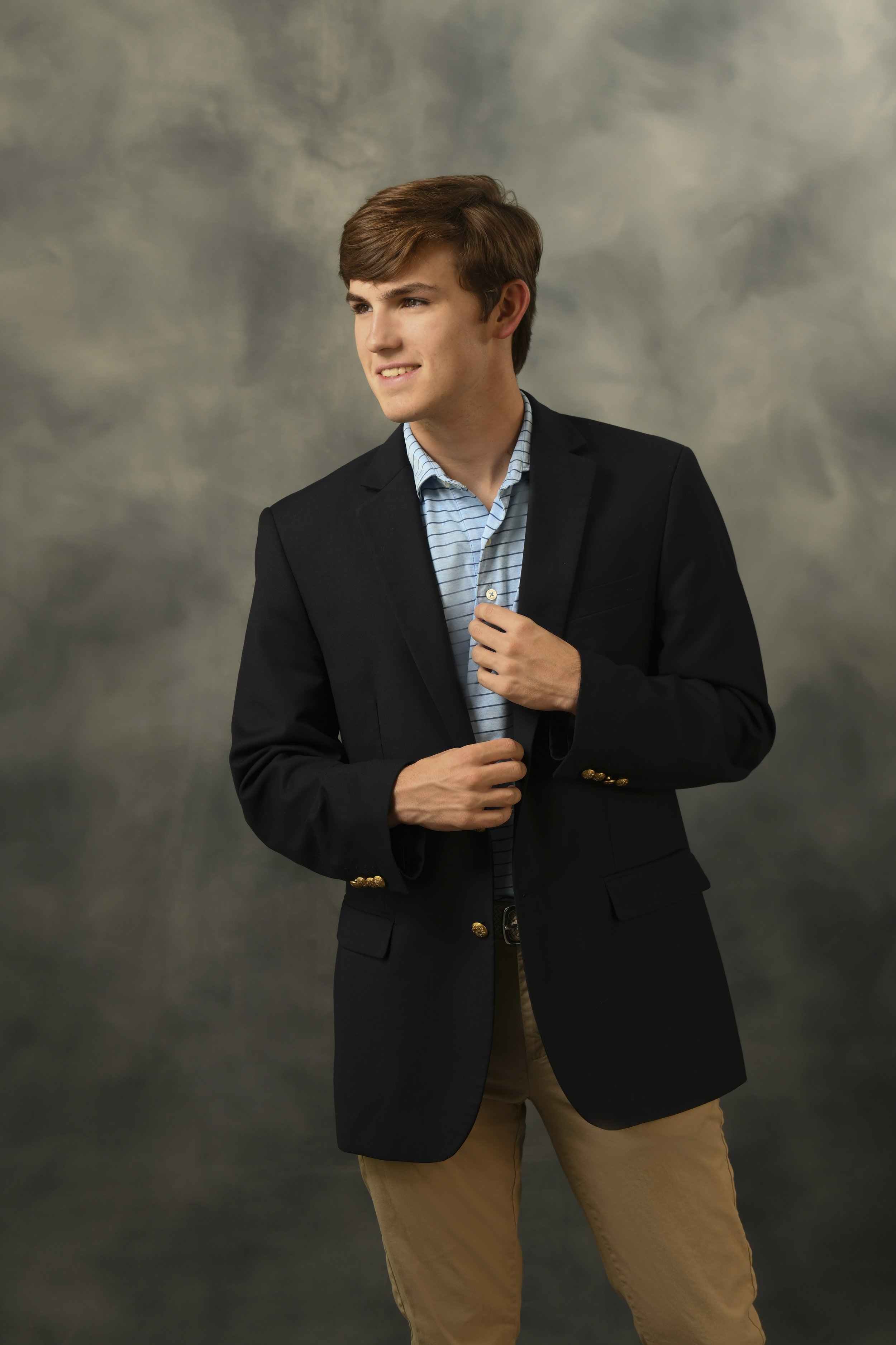 Bryan White Photography + Art Senior Suit in Studio