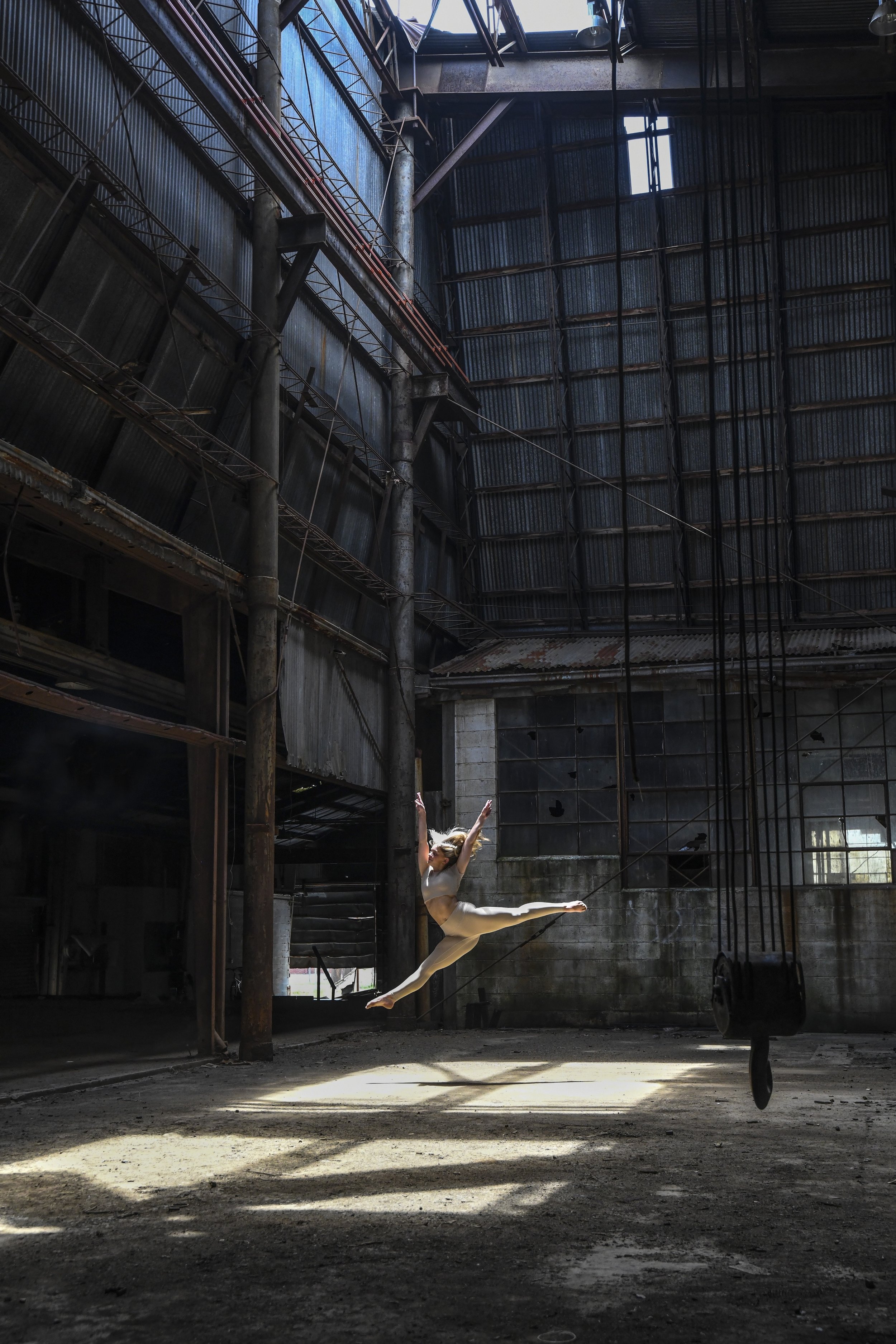 Bryan White Photography + Art Senior Dancer Industrial