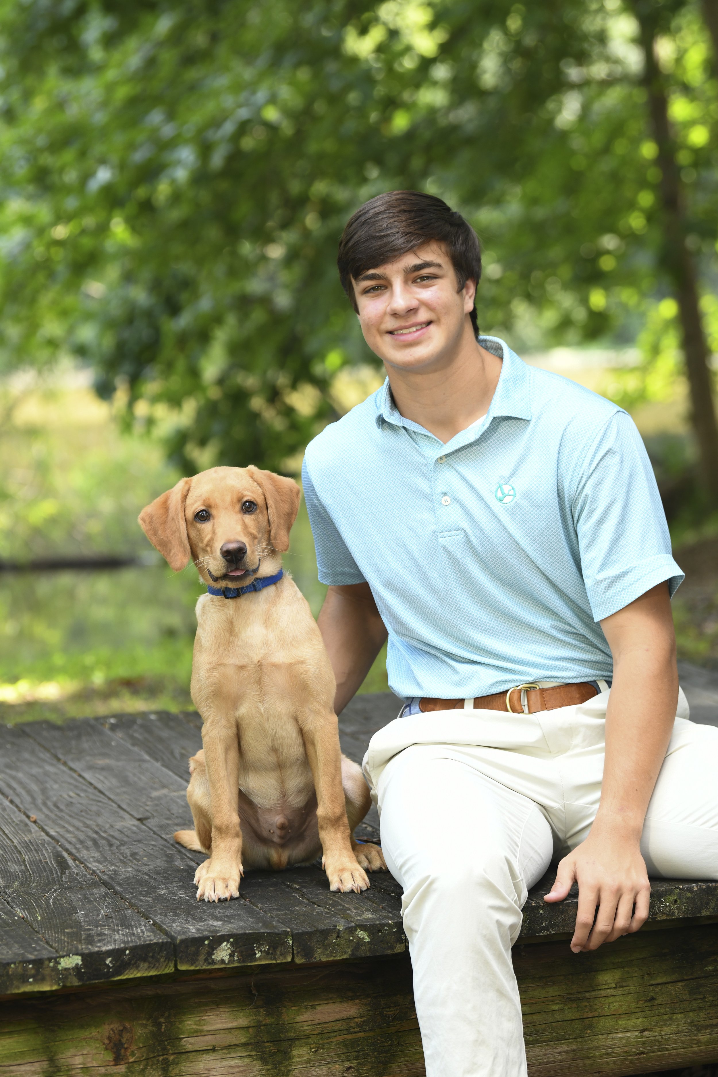Bryan White Photography + Art Senior with Puppy