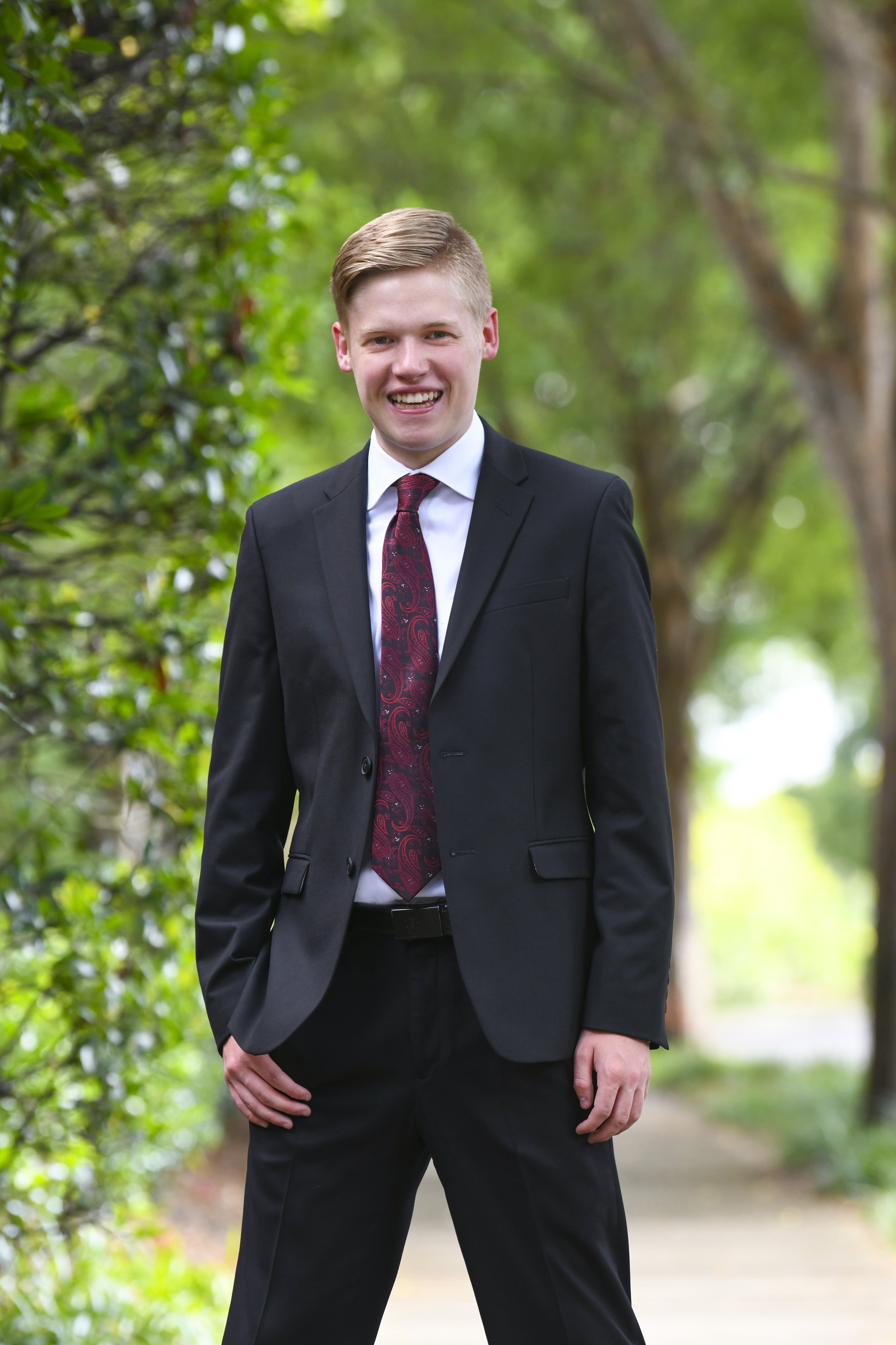 Bryan White Photography + Art Senior Suit Garden