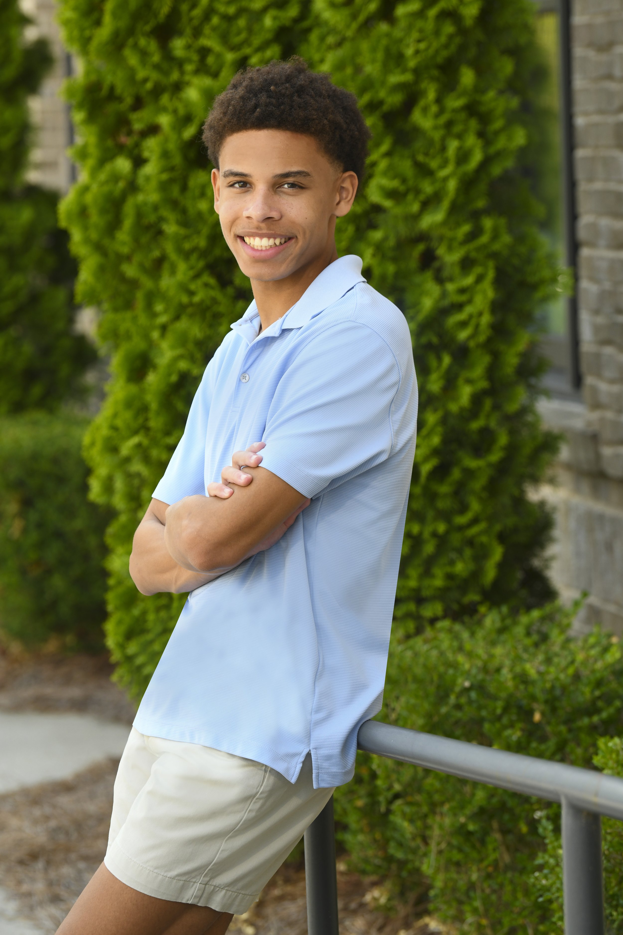 Bryan White Photography + Art Senior Confident at Steps