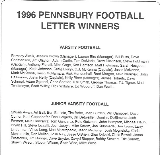 Banquet Program