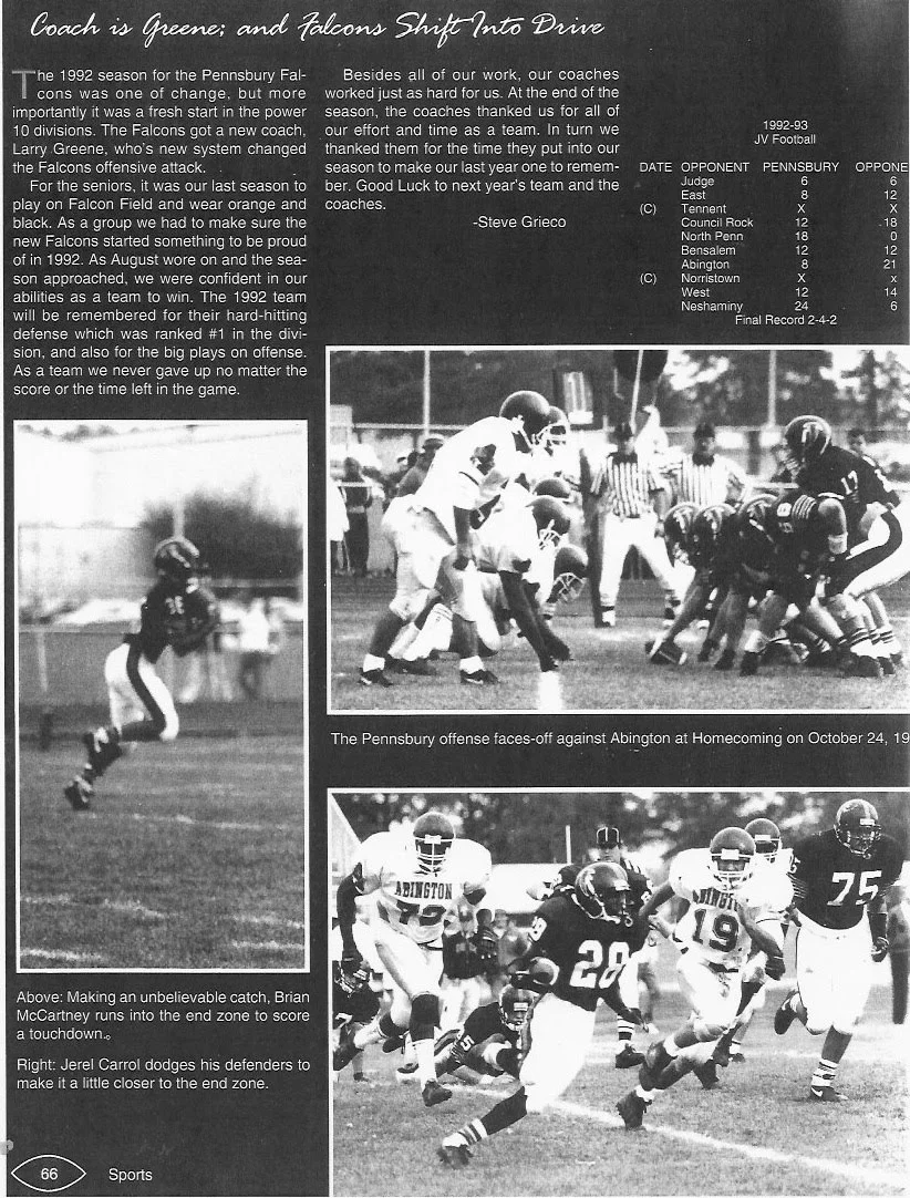 1992-1993 Yearbook; 1992 Season