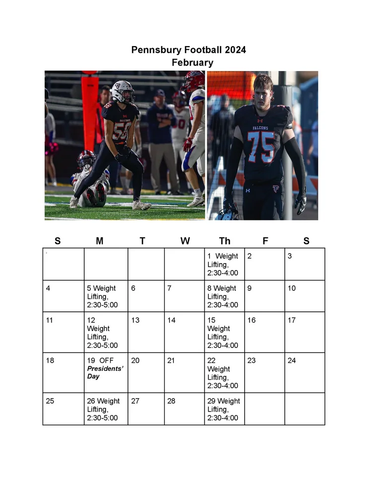 2024 Offseason Pennsbury Falcons Football 2024-offseason-pennsbury-falcons-football