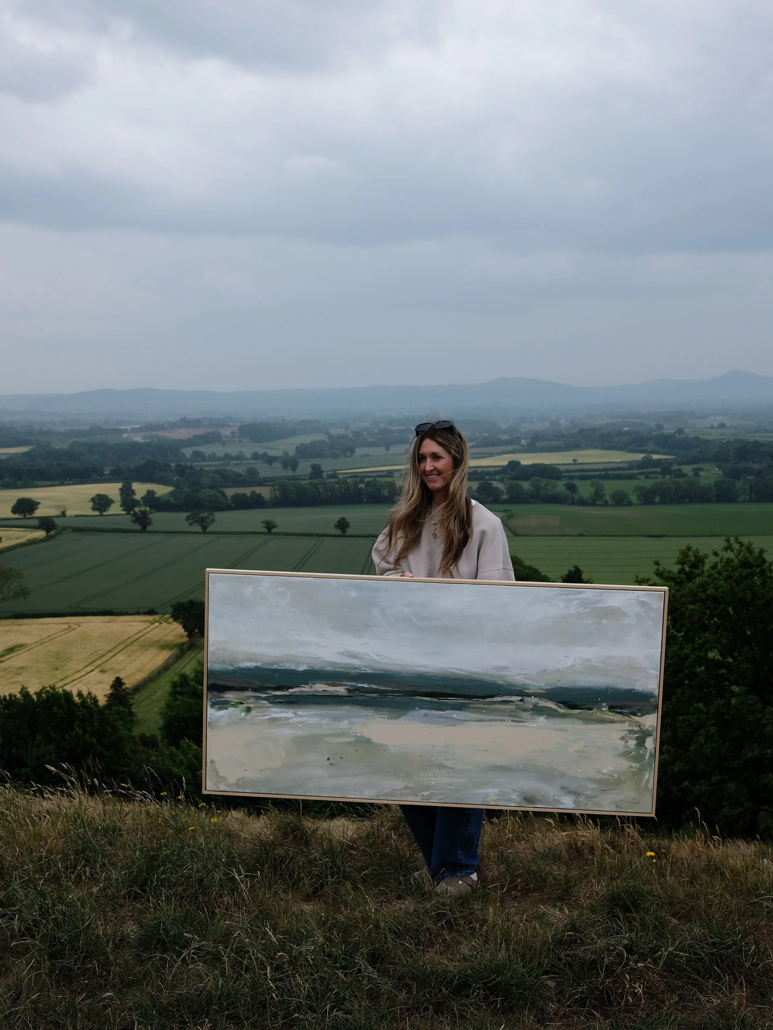 Clouds over Lyth Hill - 160x80cm