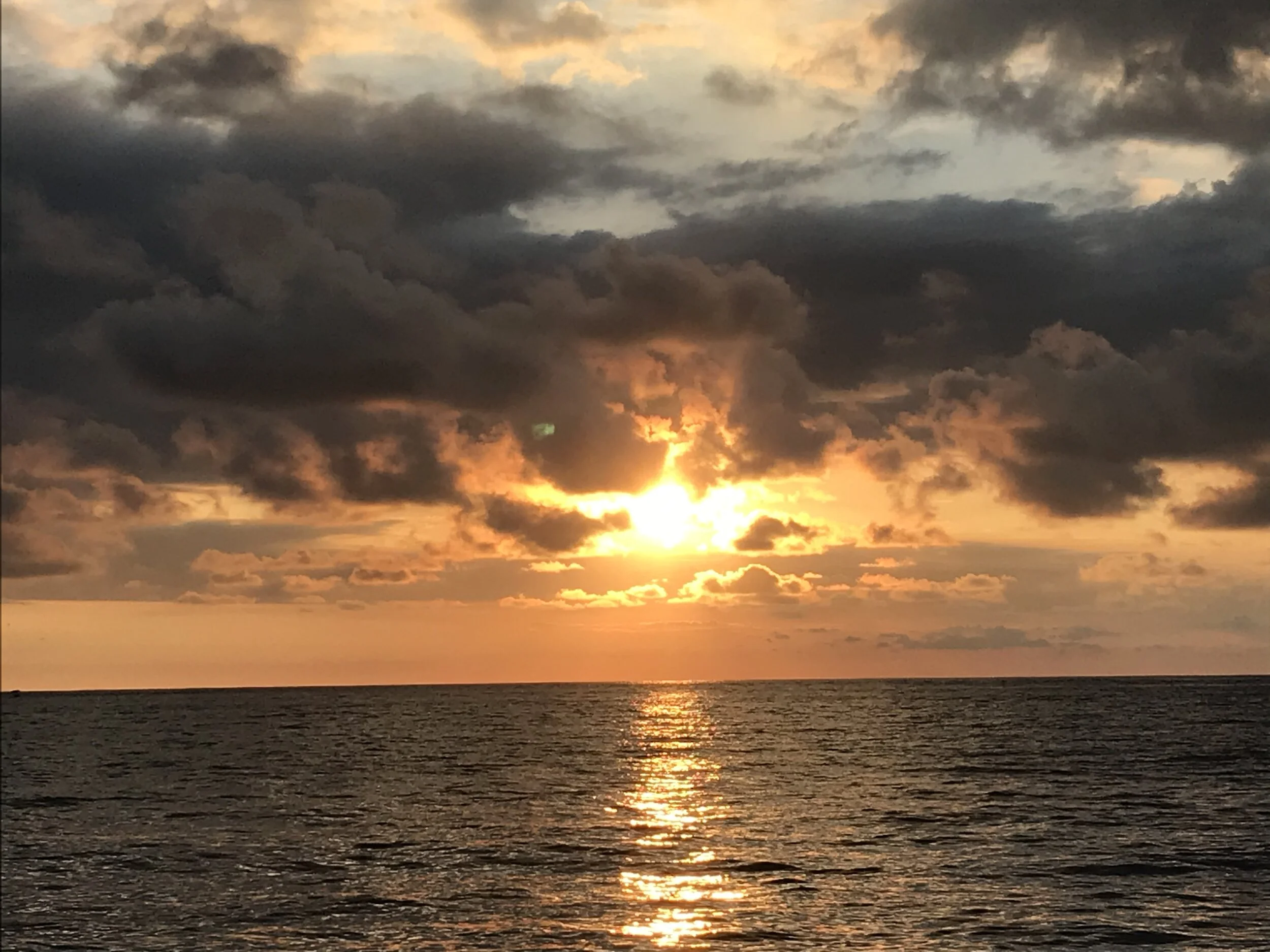 Sunset over the Pacific