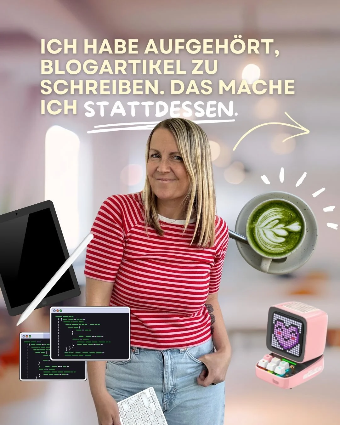 Ich habe erstmal aufgeh&ouml;rt, Blogartikel zu schreiben. Und nein, das ist keine Clickbait-Aussage. 😅

Jahrelang war meine Traffic-Strategie: Blogartikel schreiben, Pinterest bespielen, Freebies anbieten. Das hat funktioniert&hellip;bis es pl&ouml