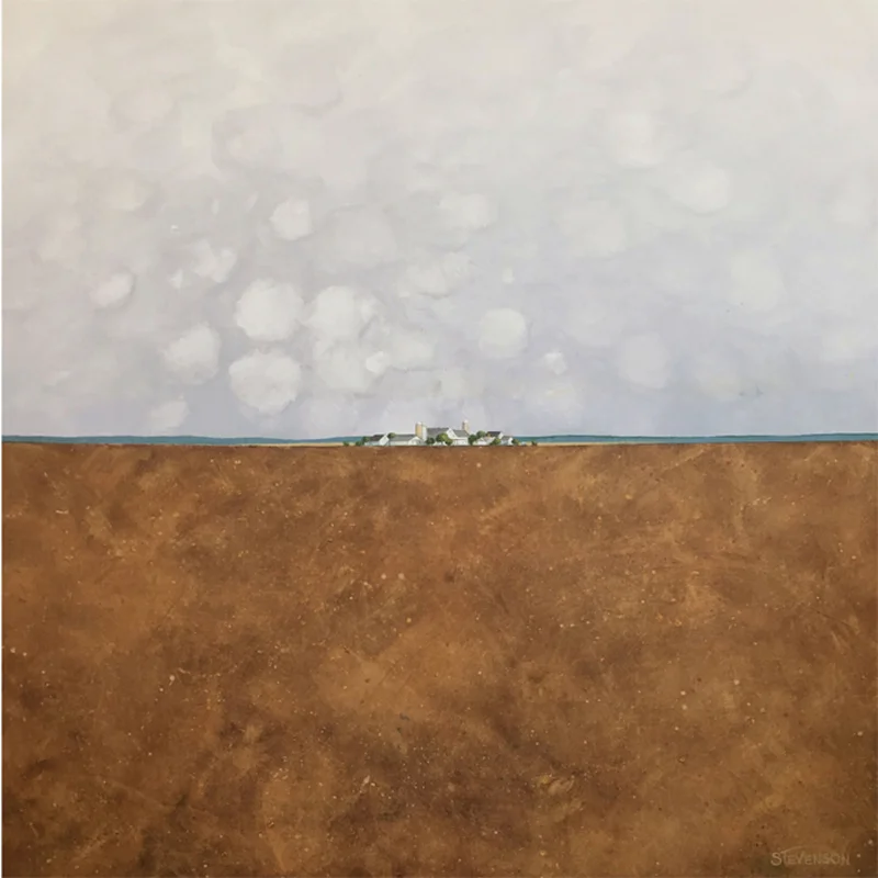 "Biospheres II: 1-3x3" : Acrylic on Canvas [SOLD]