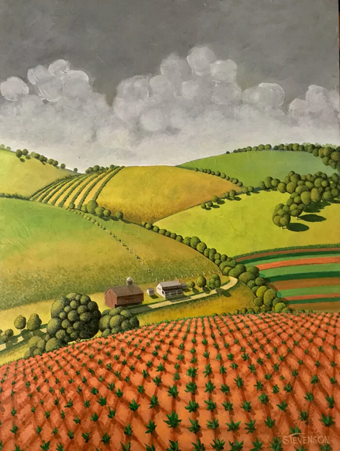 "In the Dell" : Acrylic on Canvas [SOLD]