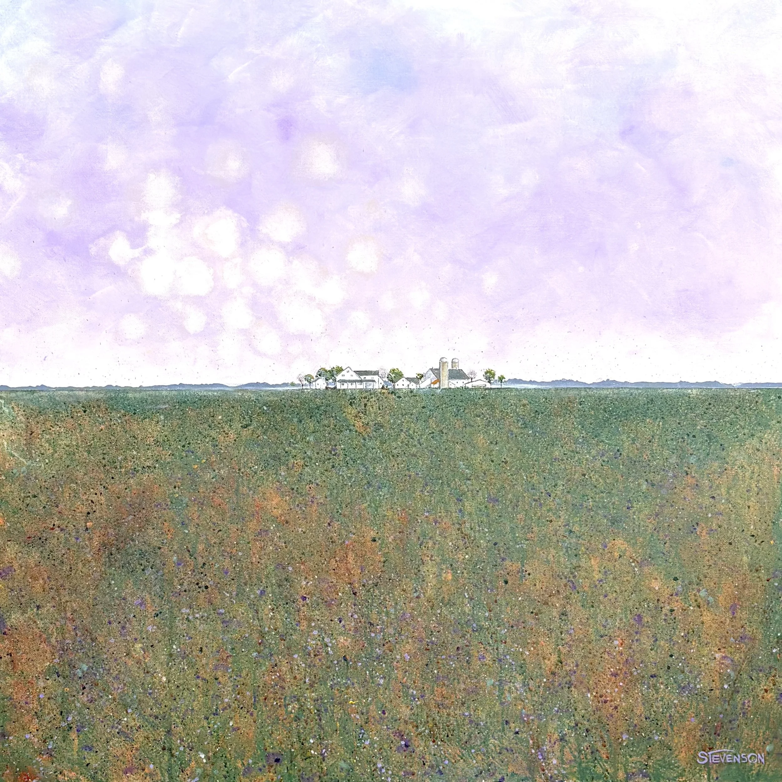 Biospheres:  #60:  36” x 36” Acrylic on canvas 