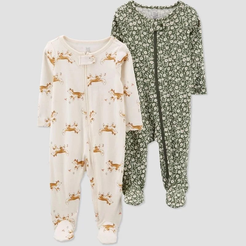 green footie baby jammies.jpeg