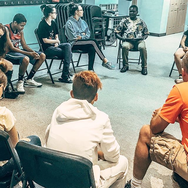 No flashy lights. No big stage. And no planned entertainment for our teens at @rocakidz Crew. Sometimes we get 12 and sometimes we get 28 but they keep coming. As we pulled the chairs in a circle I shouted &ldquo;okay, whose been smoking weed, I can 