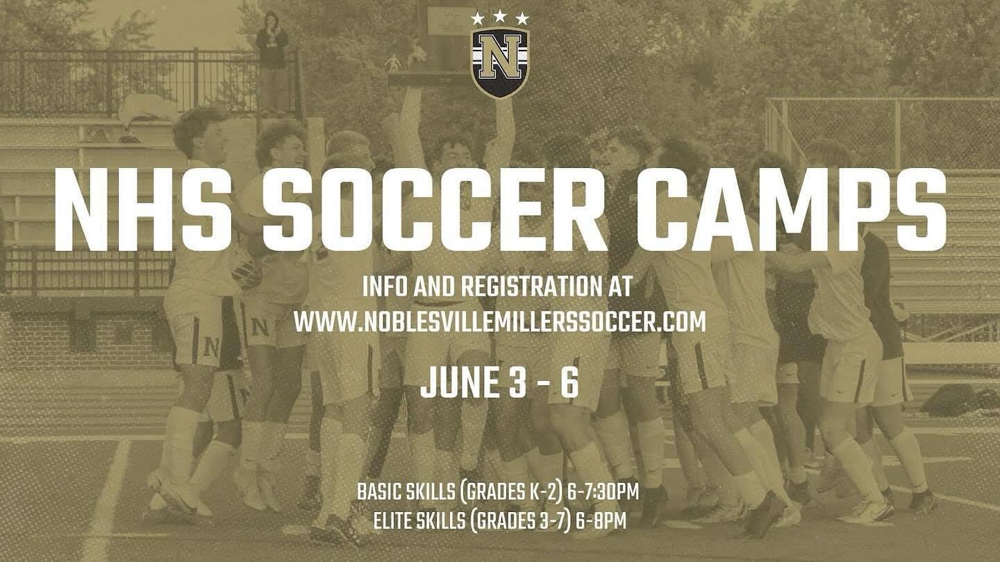 Spots are still available! Register at www.noblesvillemillerssoccer.com.