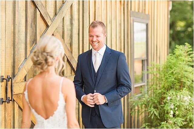 That first look feeling 🥰
.
.
We can&rsquo;t WAIT to start sharing these moments again! Full on wedding season starts July 11th for us, literally counting down the days 🎉
.
.
Photo by @bretandbrandie