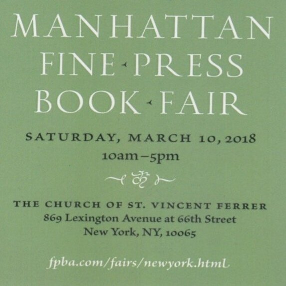 Manhattan Fine Press Book Fair 