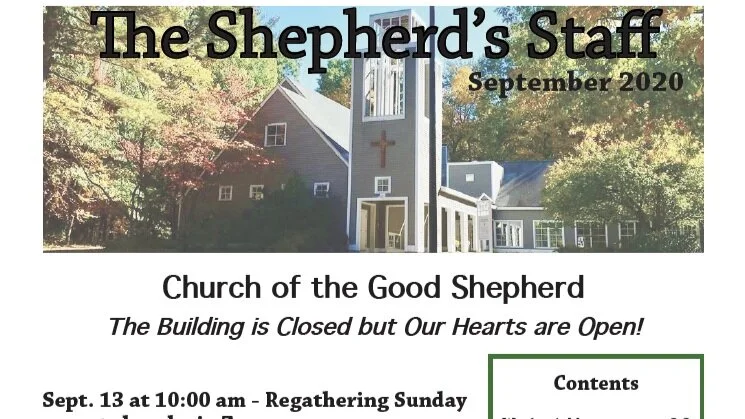The September 2020 issue of the Shepherd's Staff