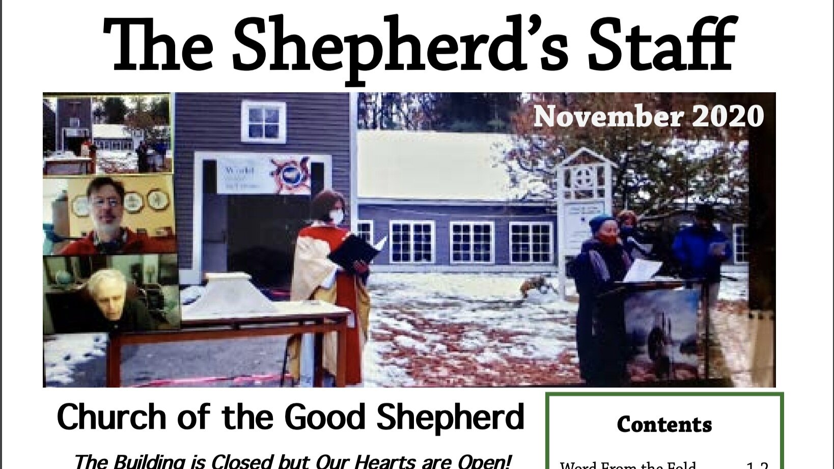 The November 2020 issue of the Shepherd's Staff