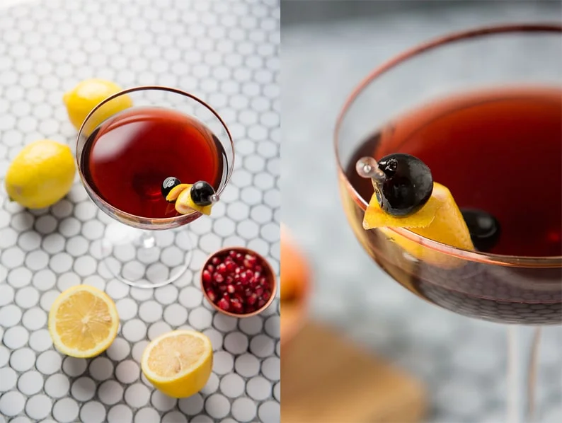 Eder Photo. Nicole George Events. Cocktail Recipe Series Crimson Kiss