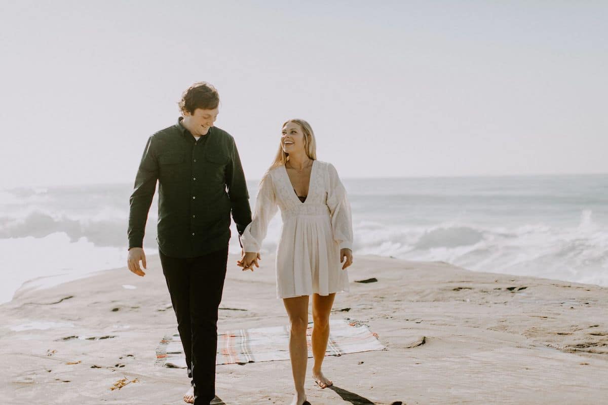Windnsea Beach Engagement Photoshoot
