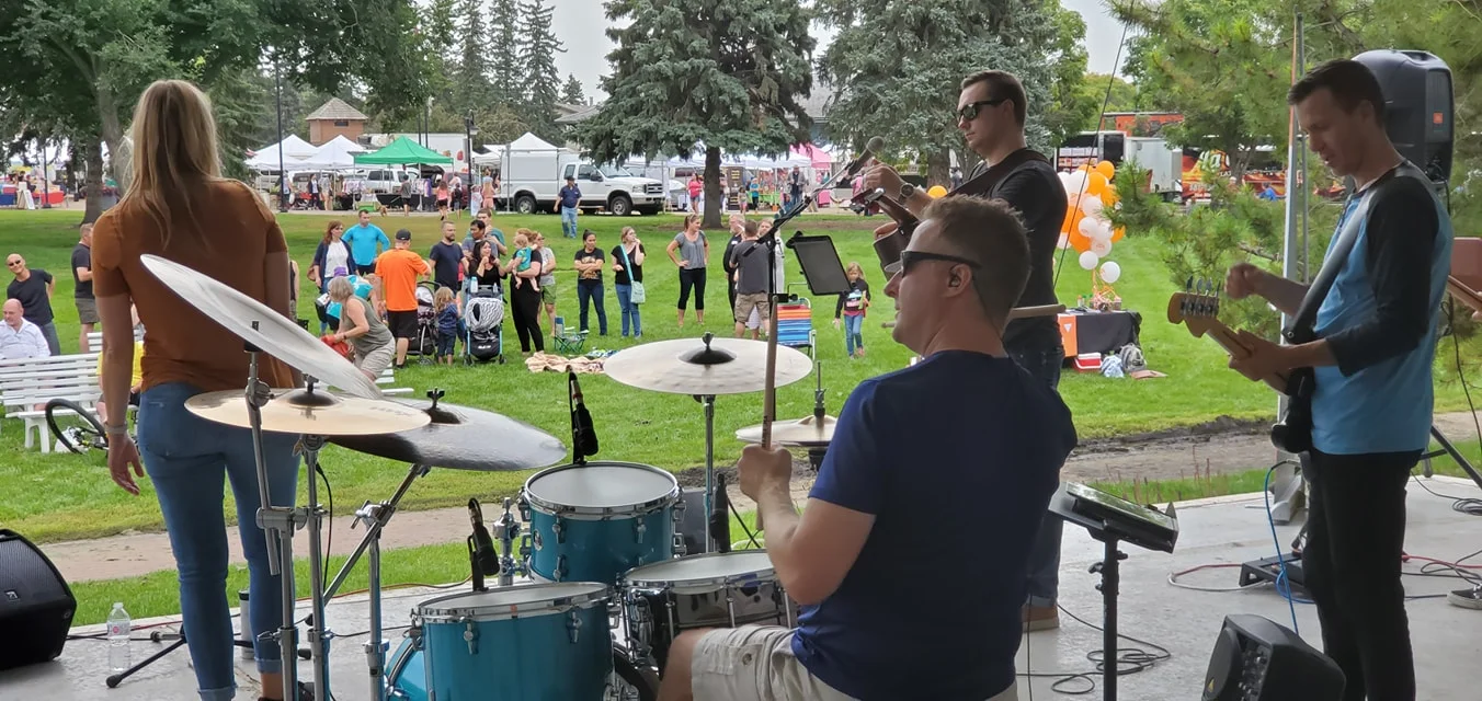 Bridge Band Collective playing at Concerts in the Park - Legacy Park August 2019