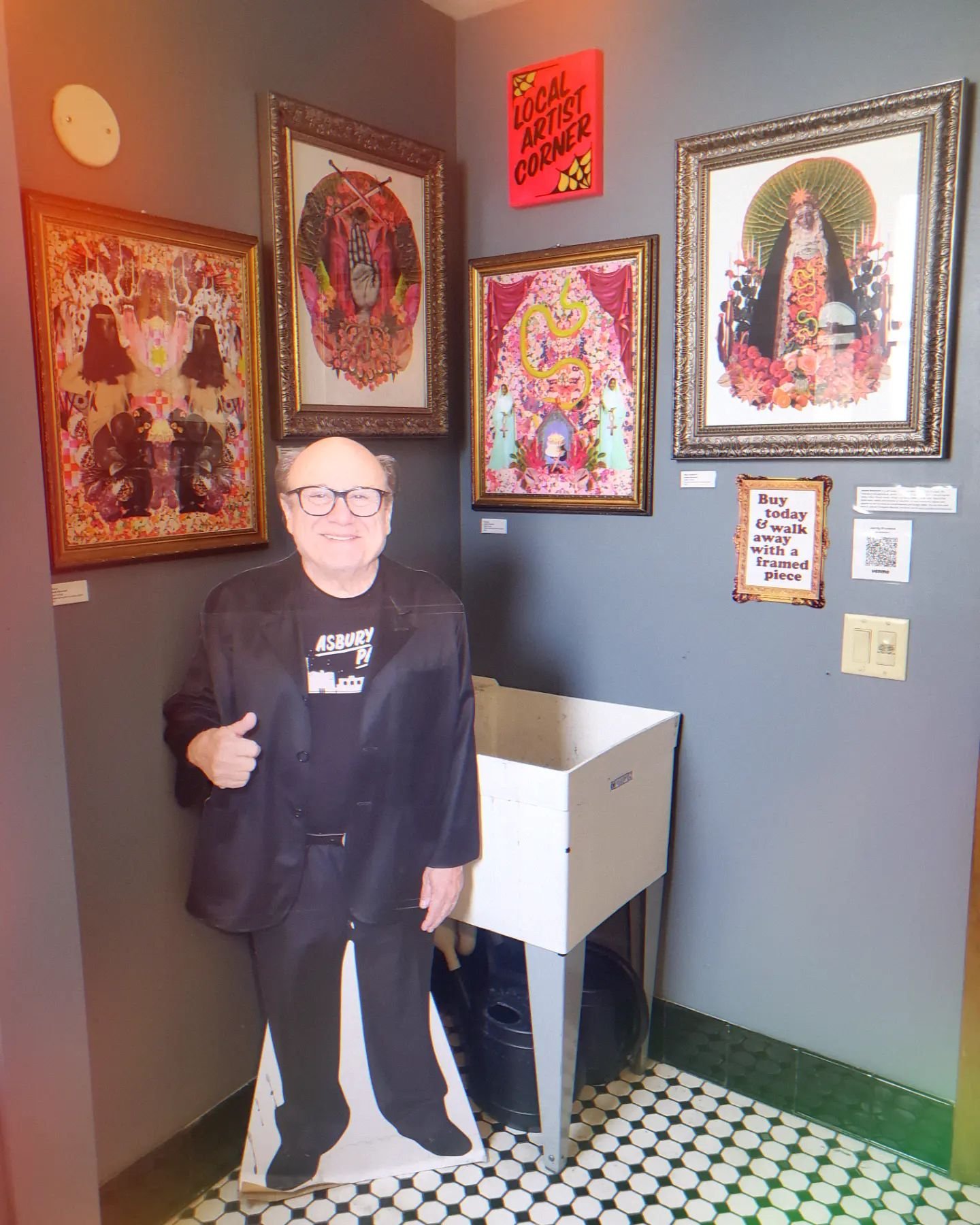 HEY! next time you visit the shop, FEAST YOUR EYES ON OUR LOCAL ARTIST CORNER! we have the incredible @jaundy_brunswick to start us off! ALL available to purchase and take home today! frame and all! ❤️👅 you should say hello to Danny too!