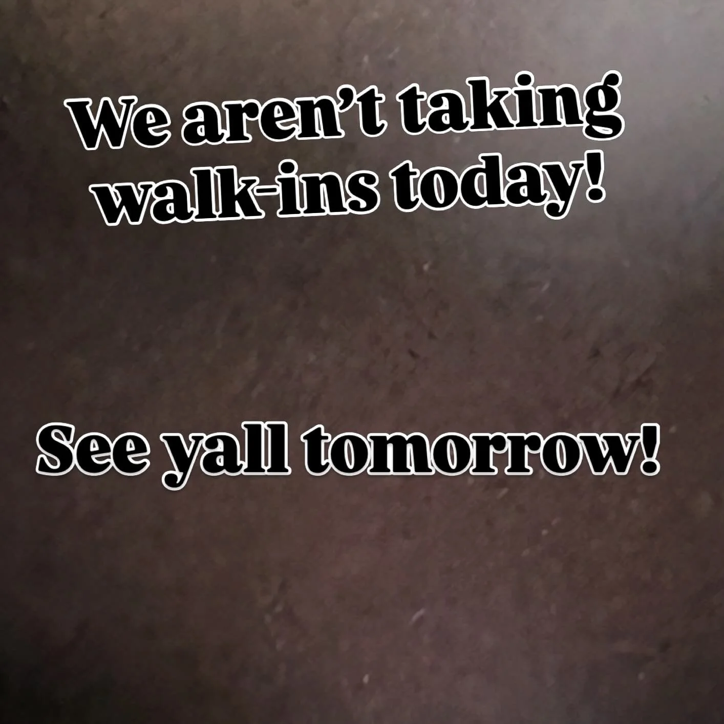 Sorry folks!