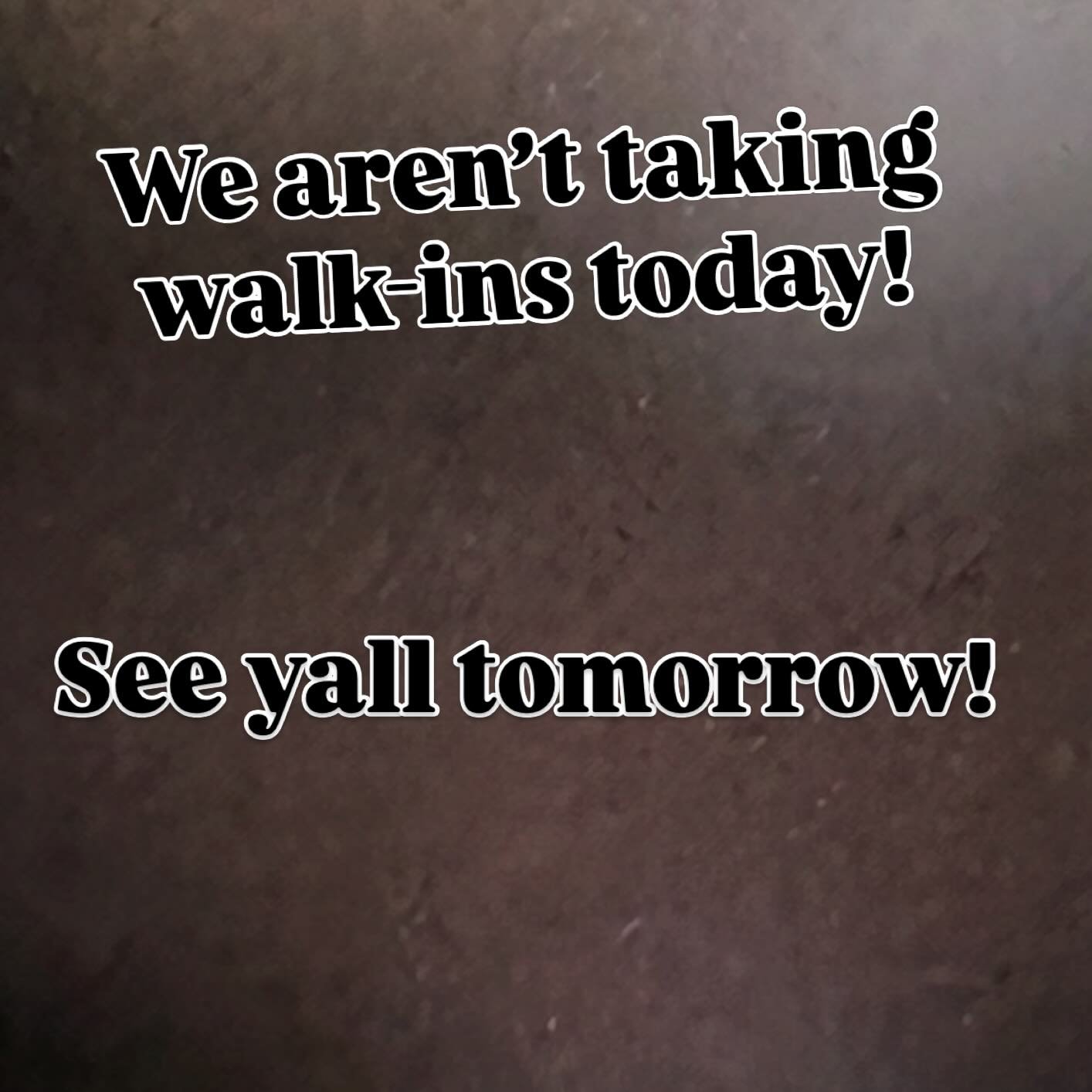 Sorry folks!