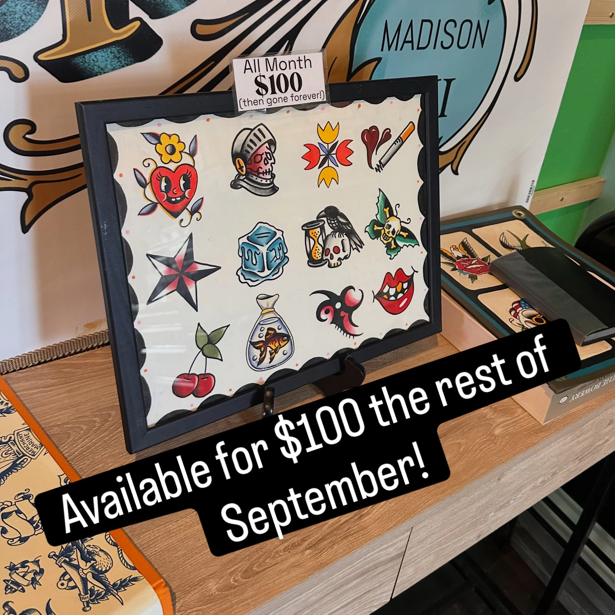 Come snag a lil guy! $100 bucks 
.
#waywardtattoos #uwmadison #wisconsintattooartist #flash