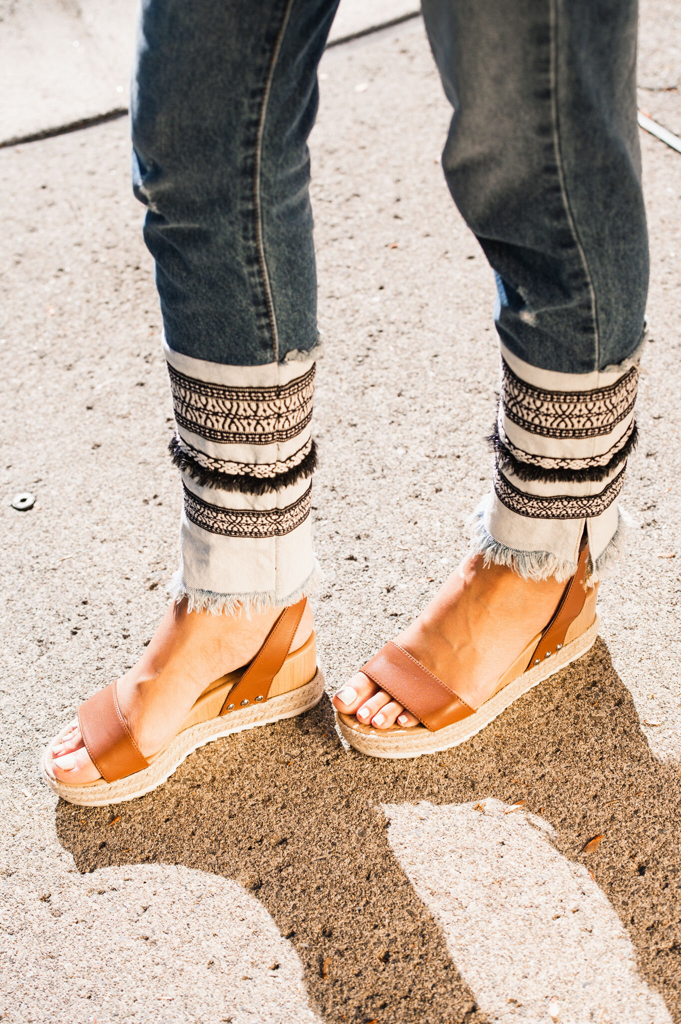 How to Wear Sandals with Jeans