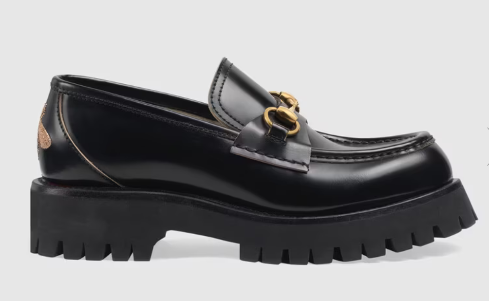 Gucci lug sole loafer in black (Copy)
