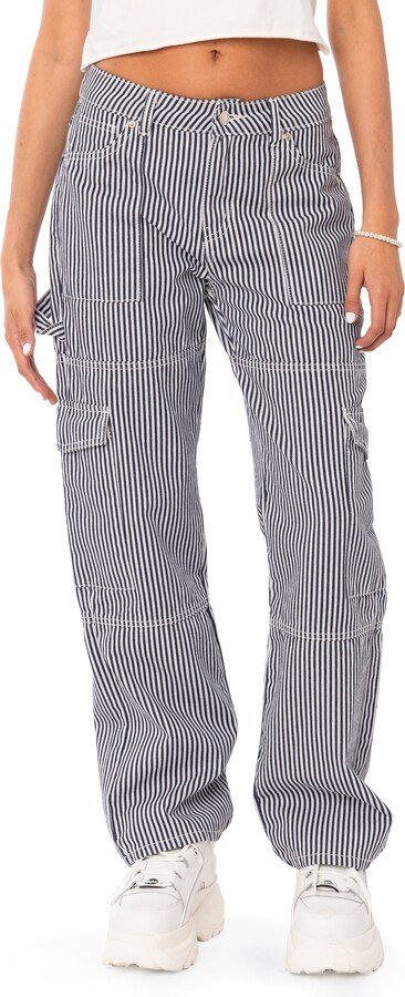 Striped cargo pant