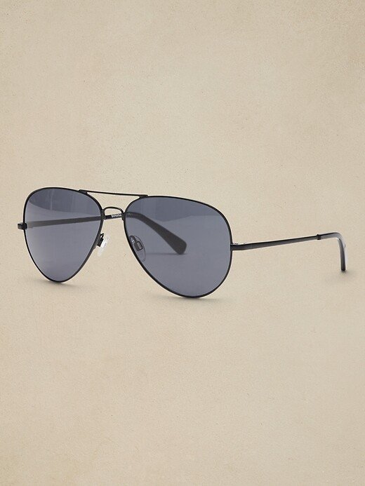 Metal aviator sunglasses for women