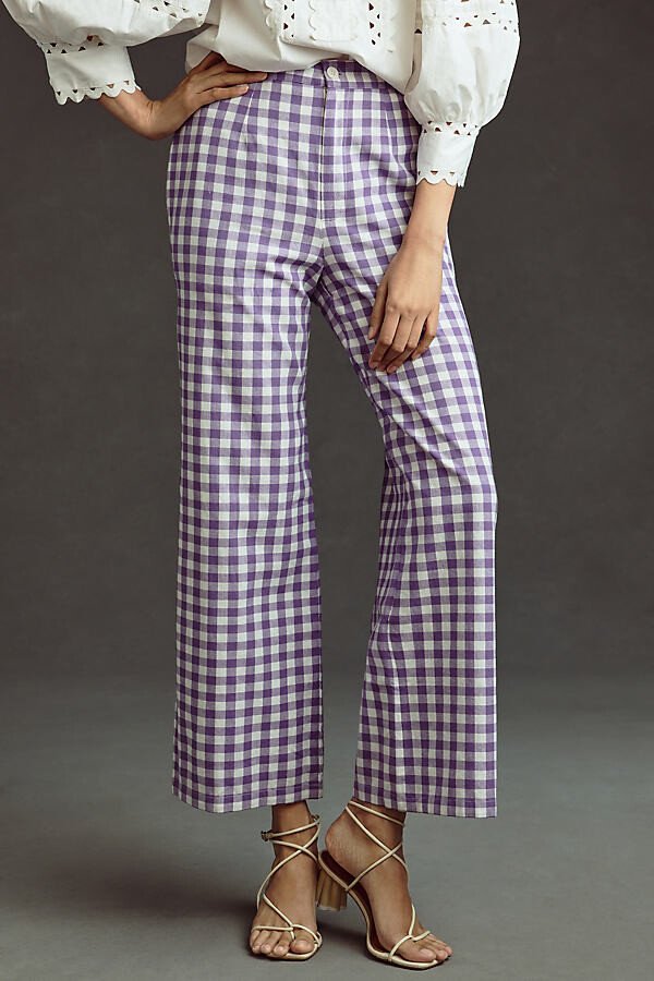 Gingham print pant