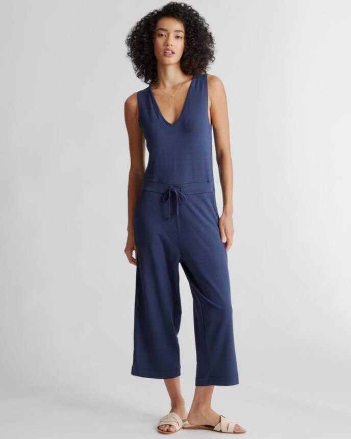 Terry jumpsuit beach coverup