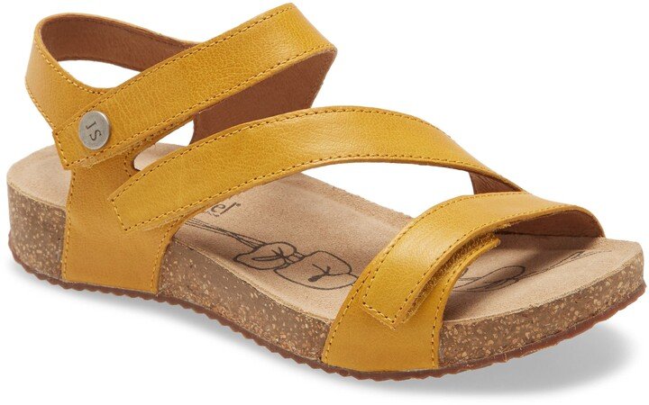  Yellow strap sandals for women 
