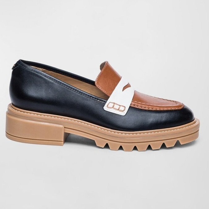  tri color loafers for women 