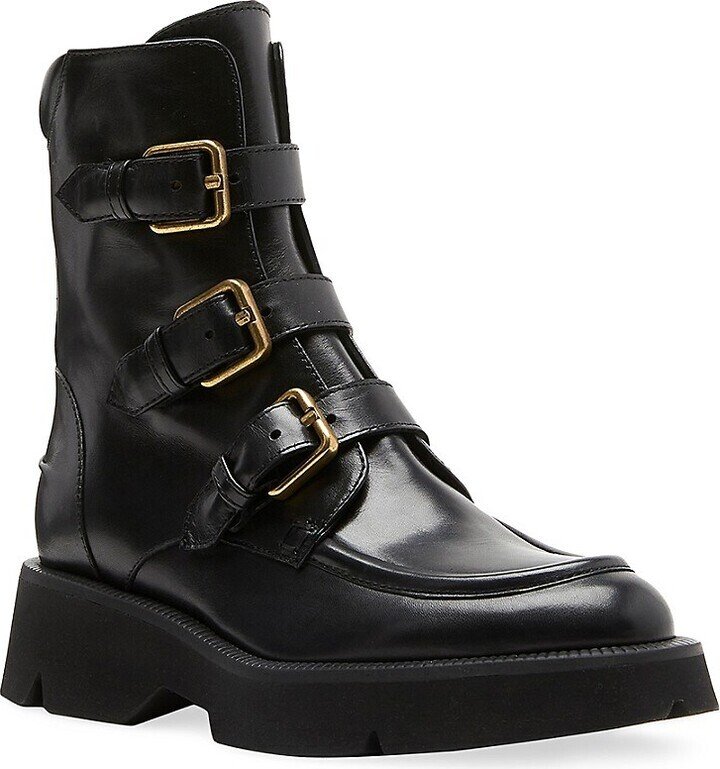  Black combat boot for snow 