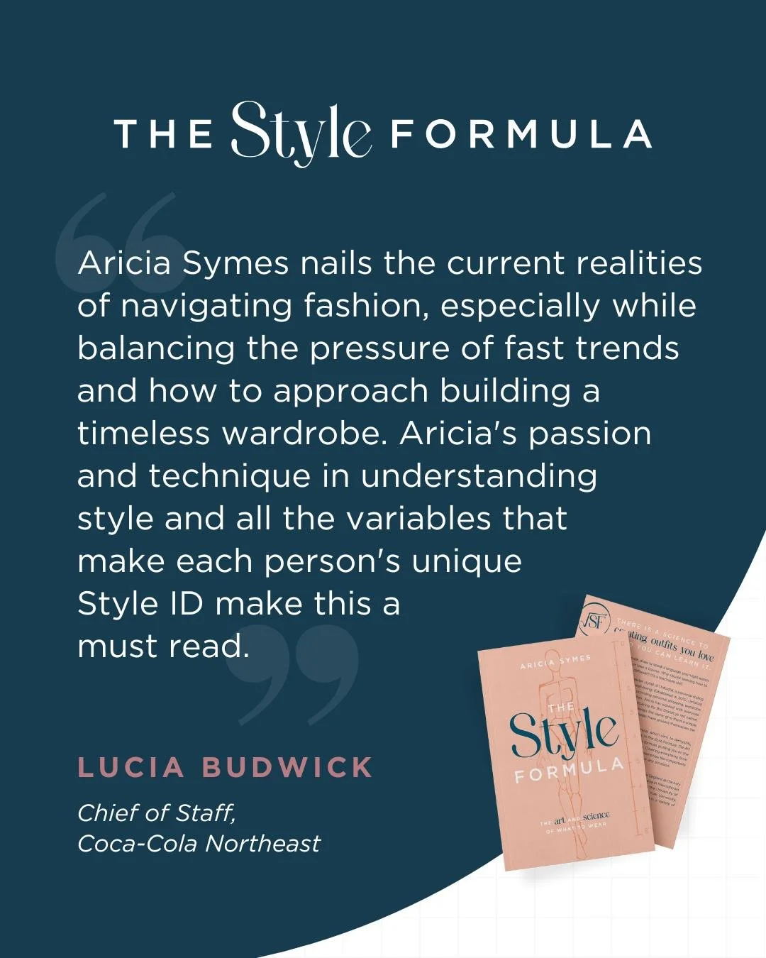 ✨ Praise for The Style Formula ✨
What readers are finding most powerful? The way this book helps you cut through the noise of fast fashion and focus on creating a wardrobe that feels timeless and authentic.

Available now at Amazon, Barnes &amp; Nobl