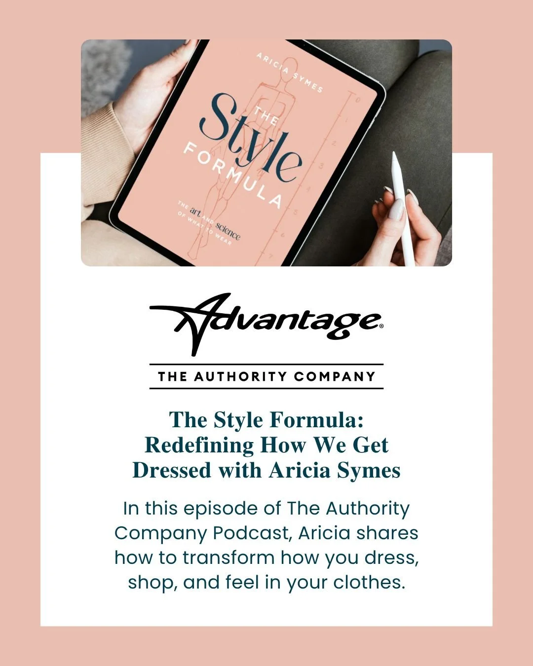 Holiday travel ahead? ✈️ Download the episode of The Authority Company Podcast by @the_authority_company featuring @ariciasymes, where she shares how The Style Formula came to life&mdash;and how personal style can change how you show up in your life.