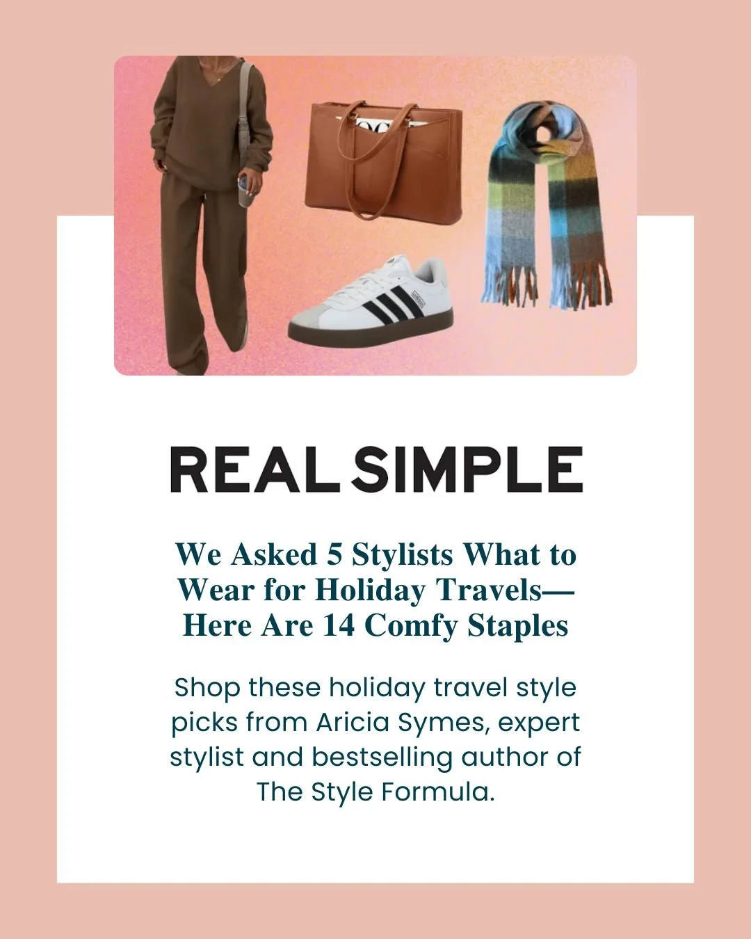 Holiday travel coming up? ✈️ Real Simple featured Aricia's favorite comfortable-but-polished pieces to help you feel put-together from takeoff to touchdown.

Tap the link in @unfoldid&rsquo;s profile to read the full article.