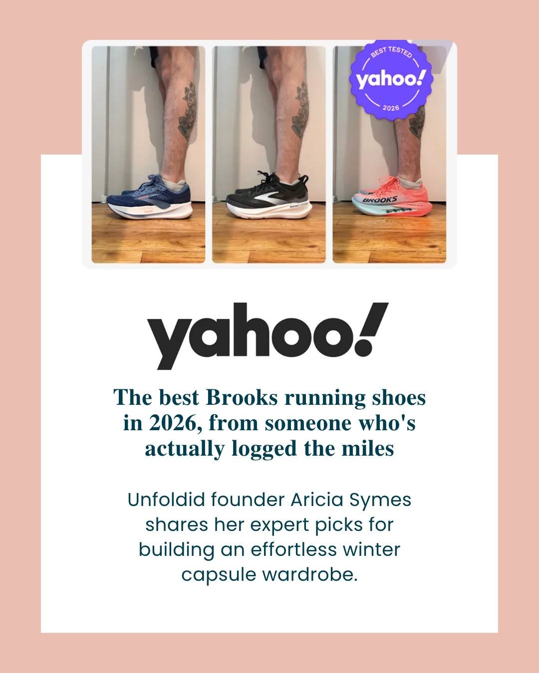 Most people don't think about footwear the same way they think about clothing.

They should.

The shoes you choose influence comfort, movement, support, and how you experience your day. That's why @yahoo Wellness recently featured Aricia's perspectiv