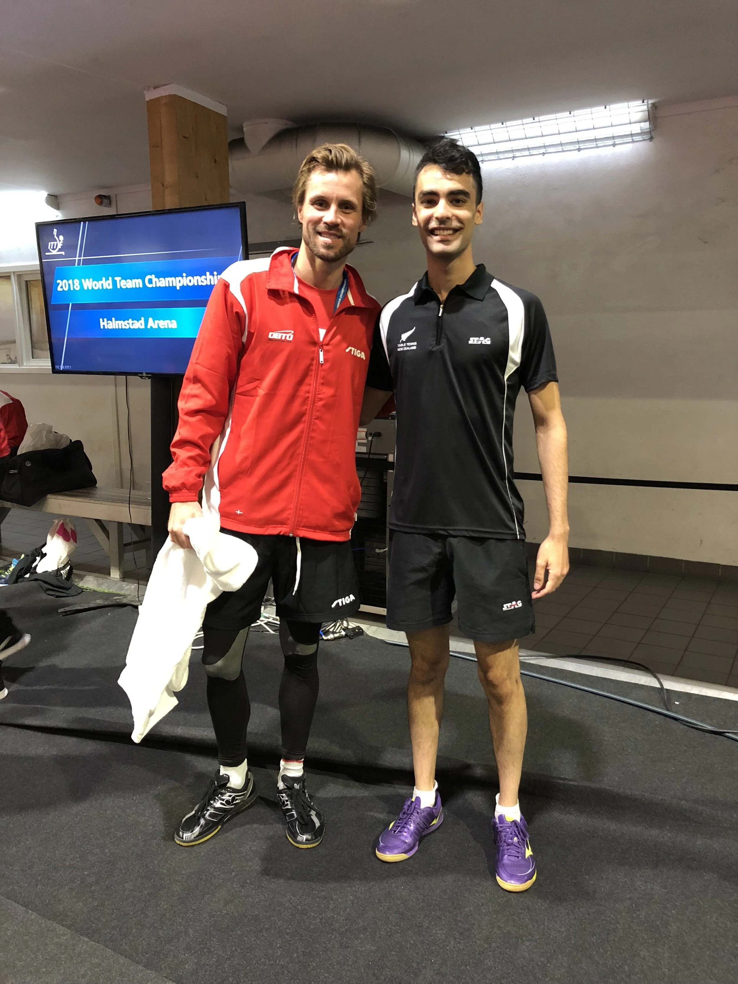 A photo of Dinyar Irani (NZL) and Michael Maze (DNK)