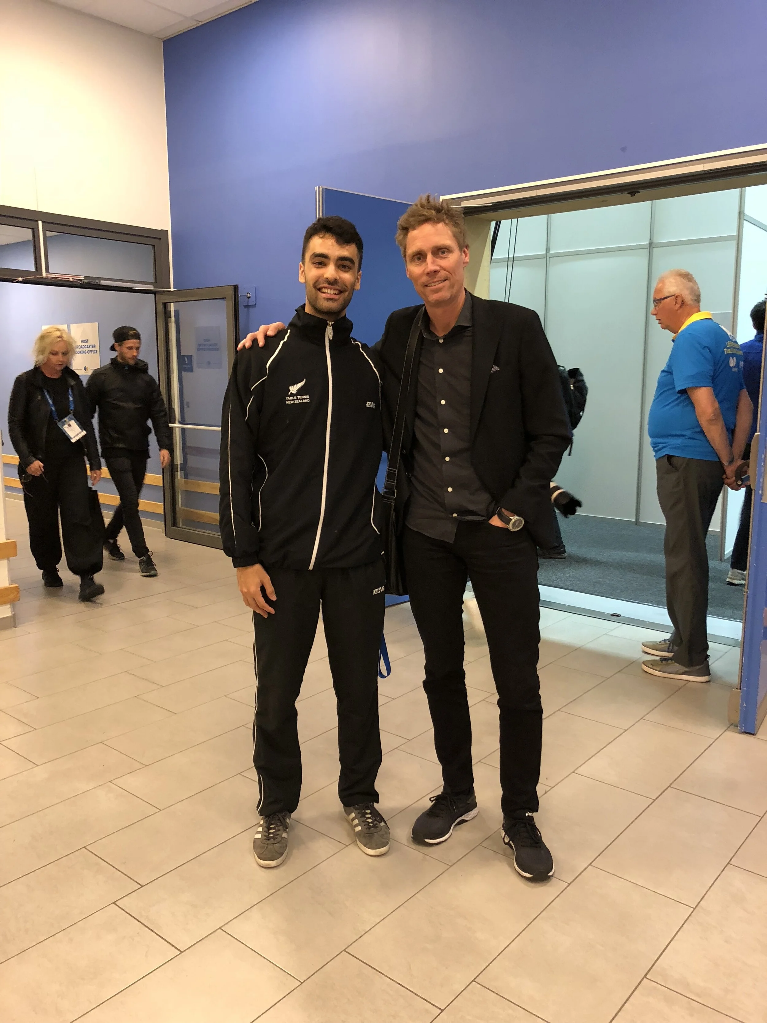 A photo of Dinyar Irani (NZL) and Jörgen Persson (SWE)