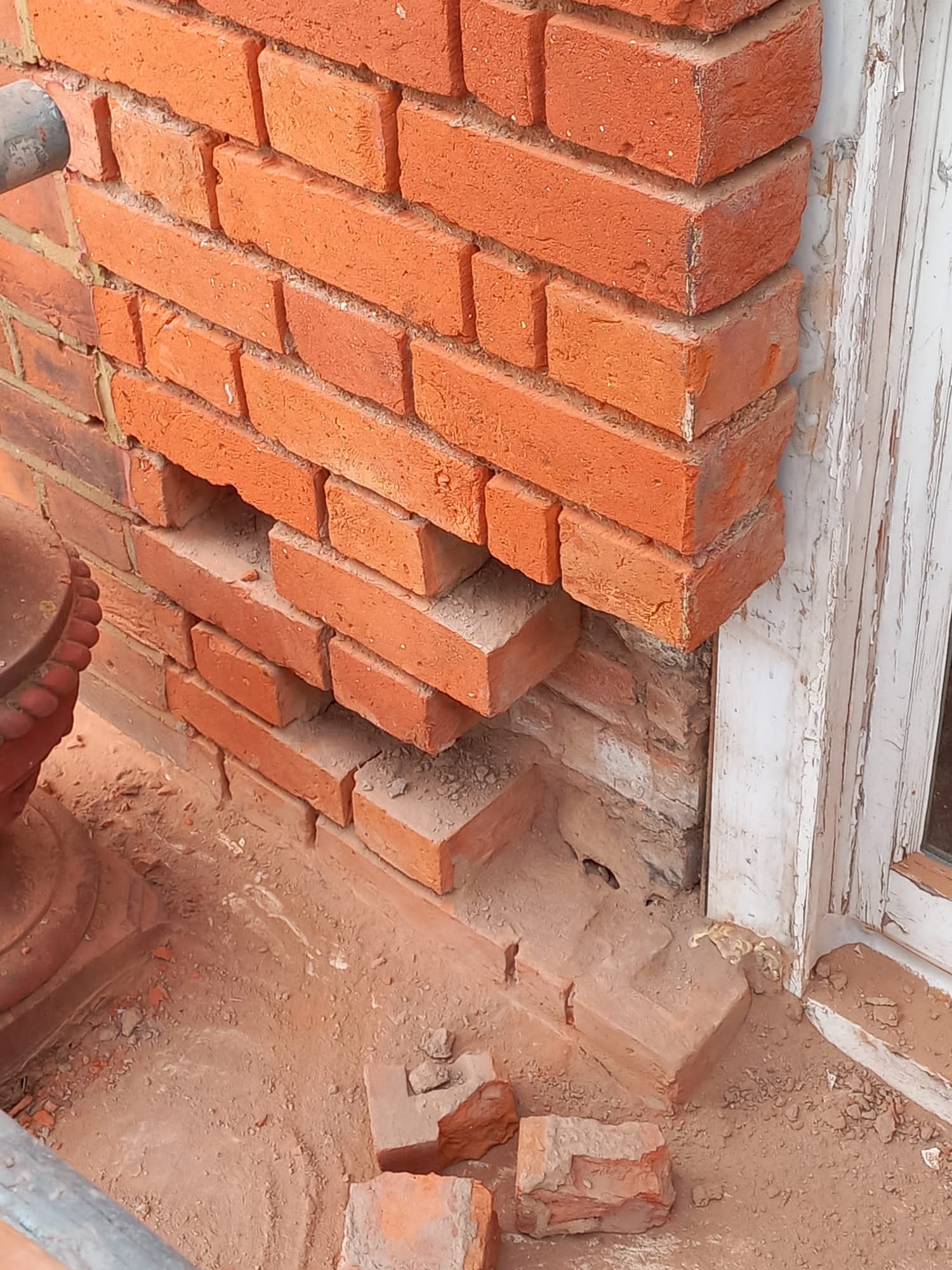 restoring brick wall