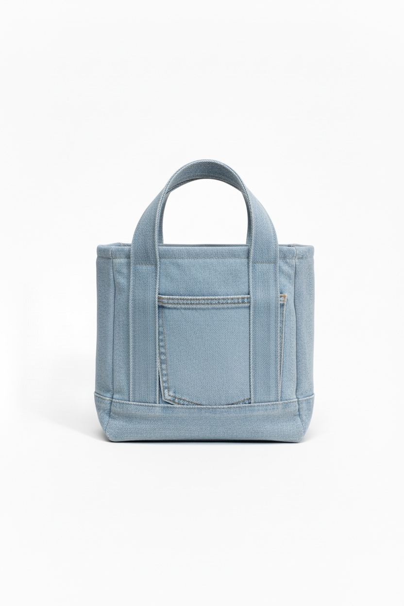 the essentials mini tote | light blue