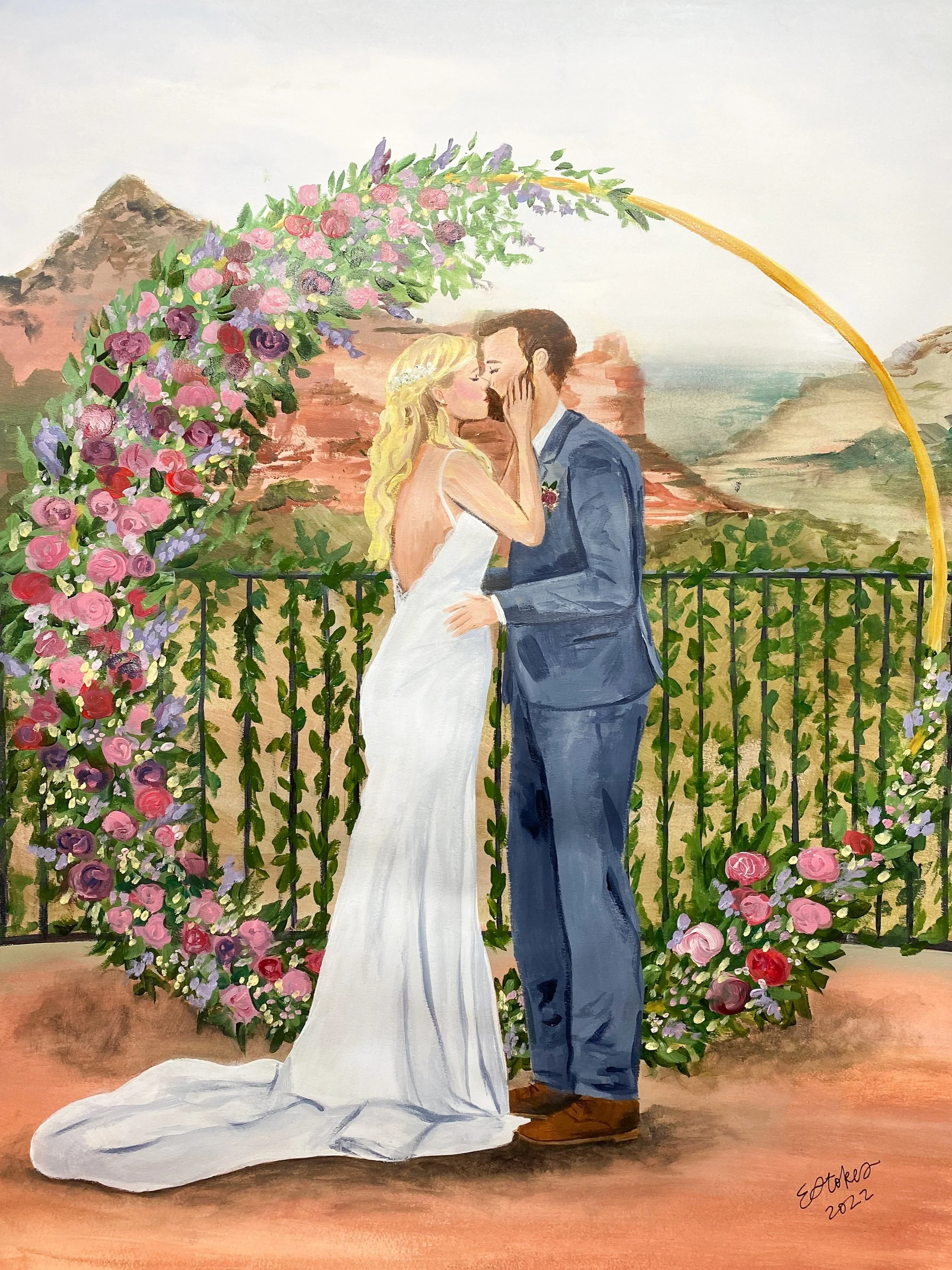 Live Wedding Painting — EStokesCreations
